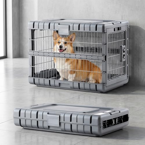 ZOMISIA 28" L Collapsible Dog Crate by Zomisia