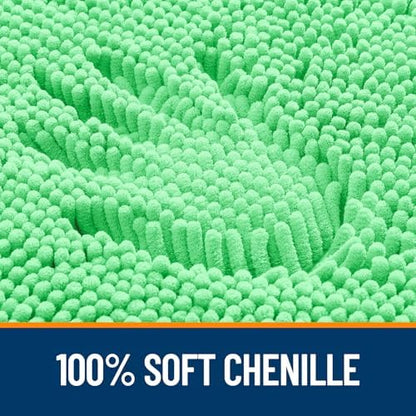 OLANLY Toilet Rugs U-Shaped 24x24, Soft Absorbent Chenille Contour Rugs - Image 3