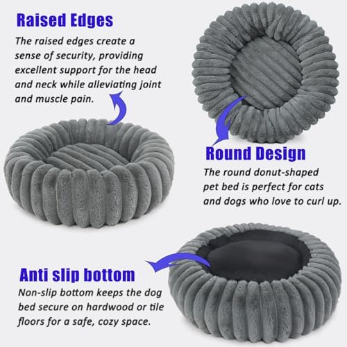 Donut Dog Bed for Small Dogs & Cats - Image 5