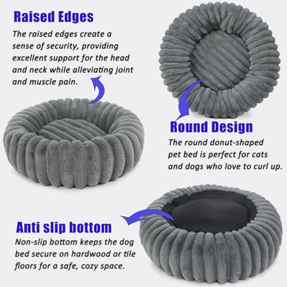 Donut Dog Bed for Small Dogs & Cats - Image 5
