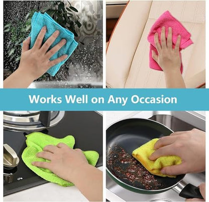 HOMEXCEL 150PK Microfiber Cleaning Cloth, Cleaning Rag - Image 6