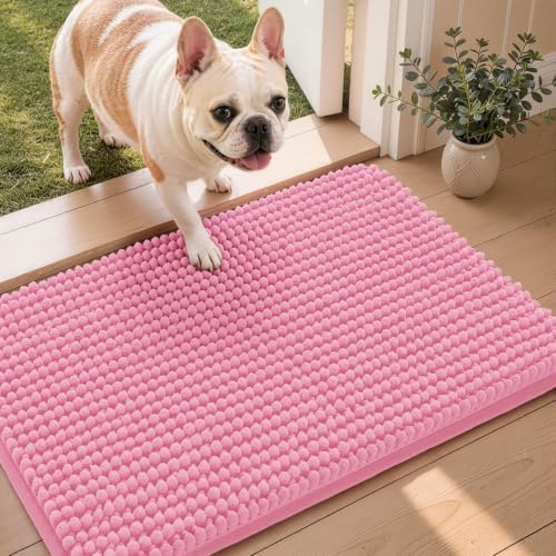 Ophanie Pink Door Mat 28x18, Muddy Mats by Ophanie