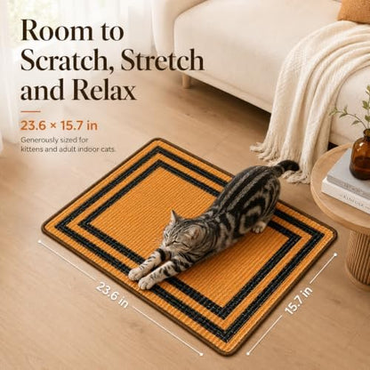 Cat Scratcher Mat, Natural Sisal Cat Scratch Pad - Image 2