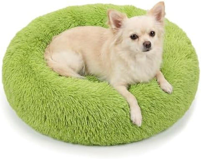 nononfish Calming Donut Dog Bed, Soft Plush Pet Bed by nononfish
