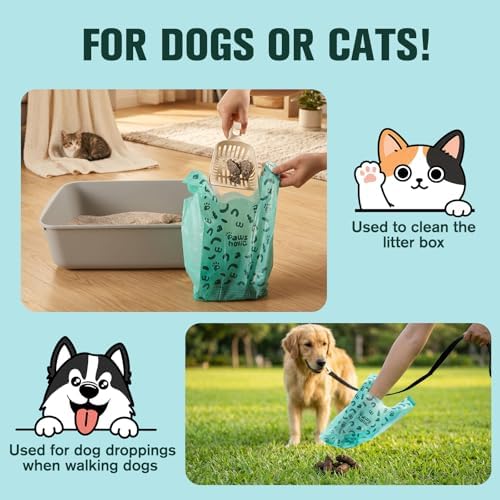 Dog Poop Bags Rolls with Handles, 18 Rolls 216 Counts, Extra Thick Leak Proof - Image 3