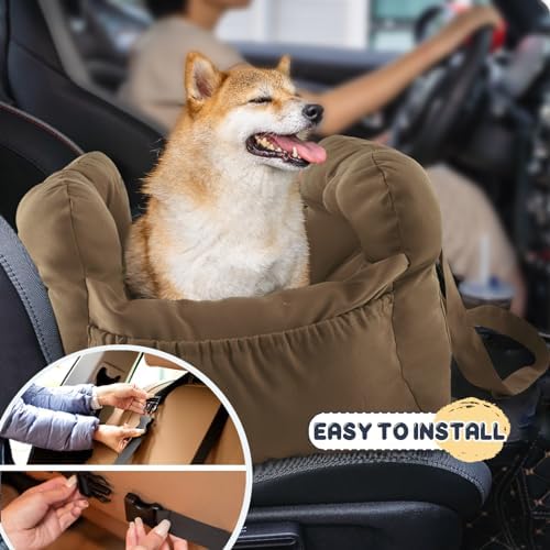 Dog Car Seat for Small Dogs, Portable Puppy Car Seat of Easy Installation - Image 4