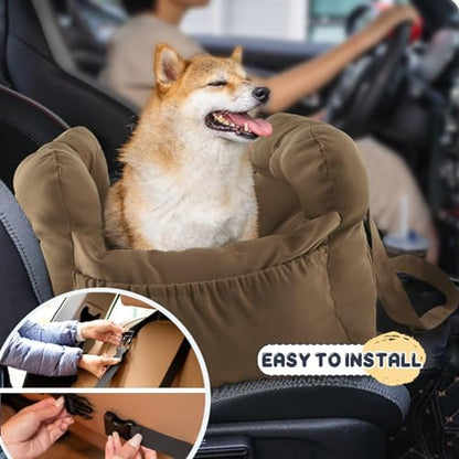 Dog Car Seat for Small Dogs, Portable Puppy Car Seat of Easy Installation - Image 4