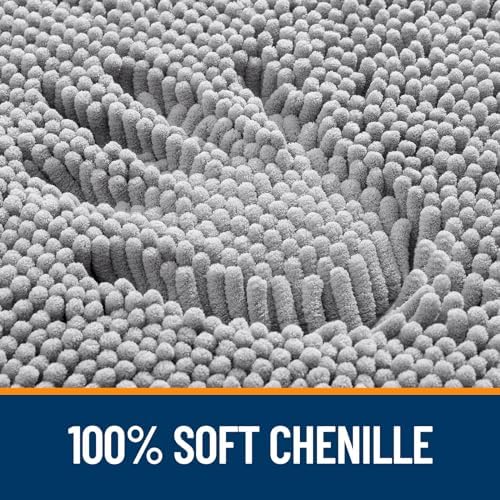 OLANLY Large Bathroom Rugs 50x30, Extra Soft Absorbent Chenille Bath Rugs - Image 3