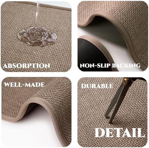 Super Absorbent Bath Runner Mat, Non-Slip Bathroom Rug, Long Narrow Floor Carpet - Image 3