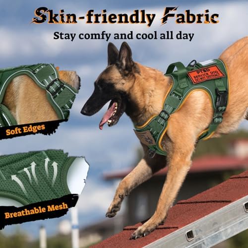rabbitgoo Tactical Dog Harness Medium Sized, No Pull Service Pet Vest - Image 6