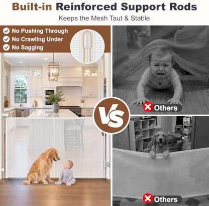 GRENFU Reinforced 59" Wide Retractable Baby Gates - Image 2