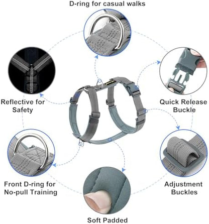 Plutus Pet No Pull Dog Harness, Adjustable Nylon Harness - Image 2