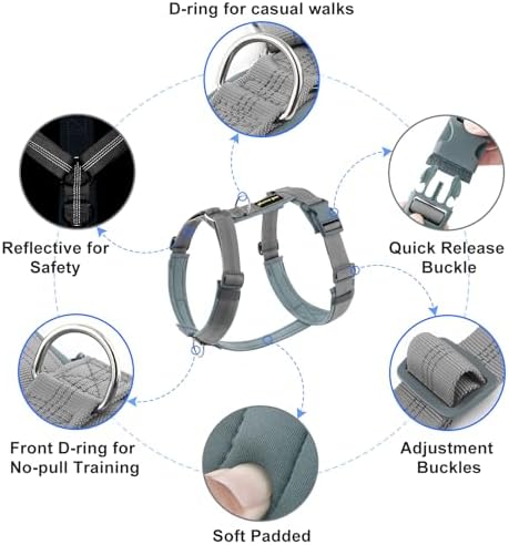 Plutus Pet No Pull Dog Harness, Adjustable Nylon Harness - Image 2