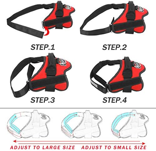 Bolux Dog Harness, No-Pull Reflective Dog Vest, Breathable Adjustable Pet - Image 3