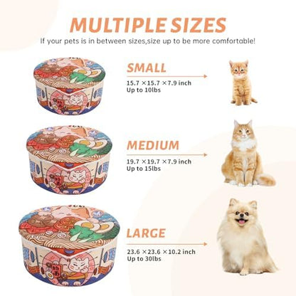 寵幸 Ramen Noodle Cat Bed, Soft Warm Washable - Image 6