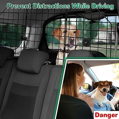 Universal Fit Car Barrier, Adjustable Dog Barrier, Back Seat Separator Gate - Image 3