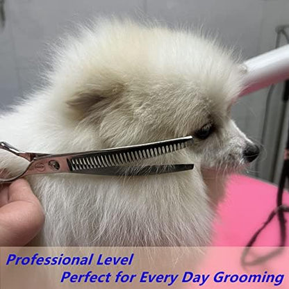HASHIMOTO Curved Chunkers Shears Dog Grooming, 7.0 inch, 65% Thinning Rate - Image 5