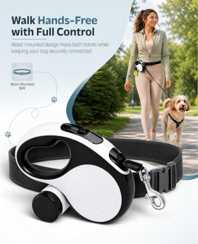 Hands-Free Retractable Dog Leash - Image 2