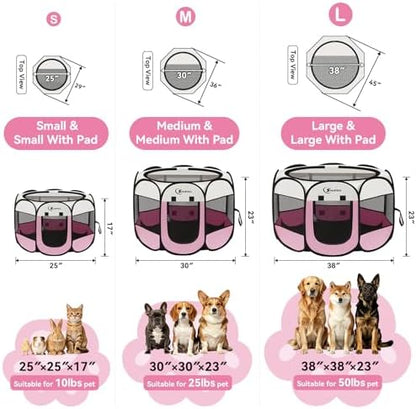 Siedihit Dog Pet Playpen Tent Crate Cage - Image 2