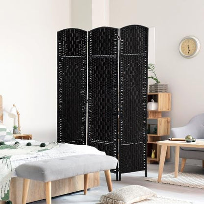 HOMCOM Room Divider 3-Panel, 6FT-Tall Folding Privacy Screen - Image 2