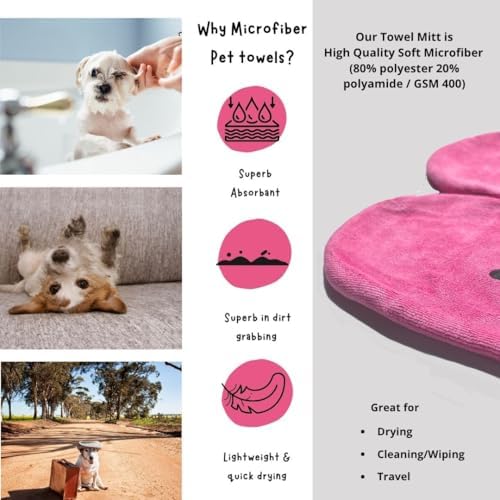 Penny & Niko Microfiber Pet Towel Mitts - Image 3