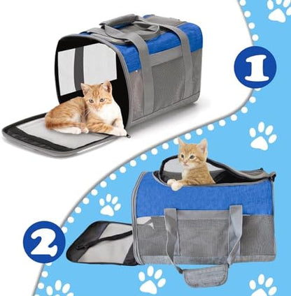 Soft Sided Pet Carrier for Cat, Airline Approved Cat Carriers Collapsible - Image 3