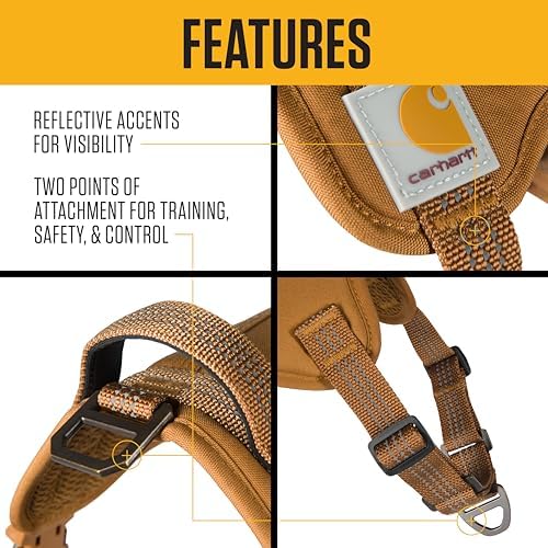 Carhartt Nylon Duck No Pull Dog Harness Harbor Teal XL - Image 3