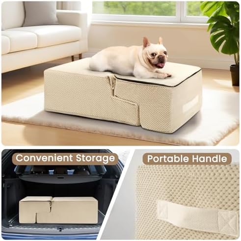 Aodisman Dog Steps for Bed & Couch, 18.5" H 4-Step Pet Stairs for Small Dogs - Image 3