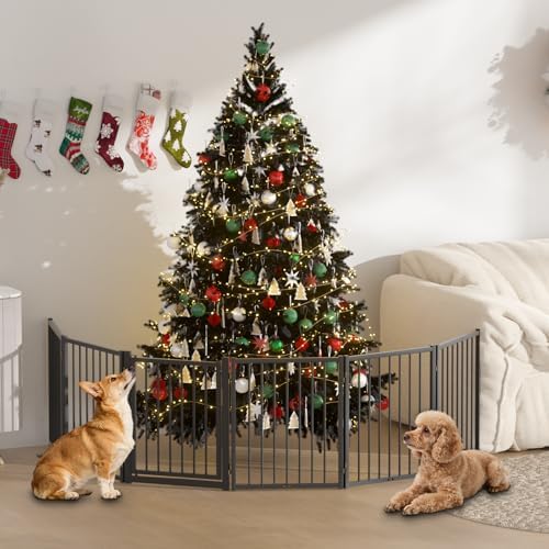 SNUOWU Full Metal Freestanding Dog Gate - Image 2