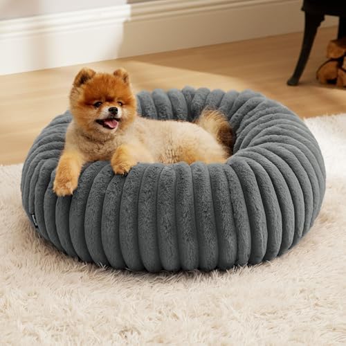 Bedsure ComfyFleece® Donut Small Dog Bed by BEDSURE