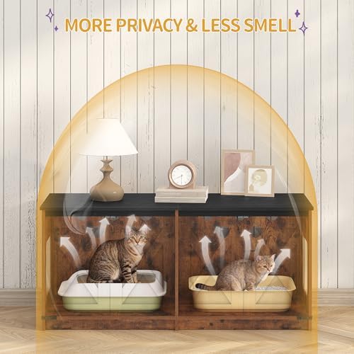 Hzuaneri Cat Litter Box Enclosure - Image 4
