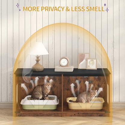 Hzuaneri Cat Litter Box Enclosure - Image 4