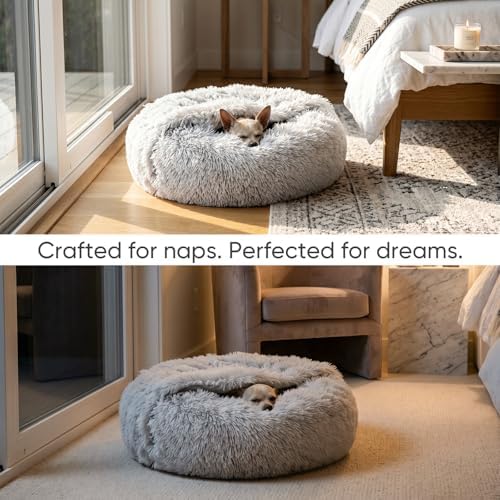 Himax Small Cat & Dog Bed with Cover, Calming Dog Bed - Image 3
