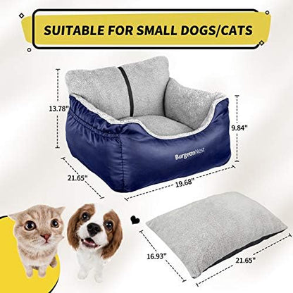 BurgeonNest Dog Car Seat for Small Dogs & Cats Under 25 lbs - Image 2