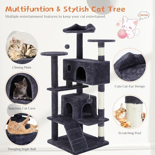 Sweetcrispy 54 Inch Cat Tree Tower - Image 3