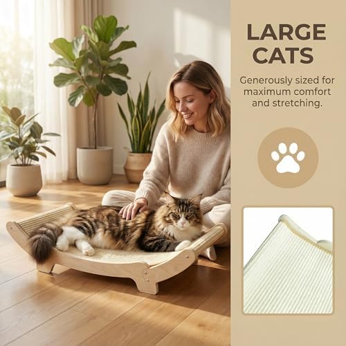 Sisal Cat Scratcher Bed for Indoor Cats Hammock for Scratching Pad Cat Chair - Image 6