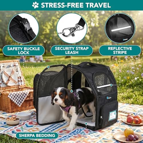 PetAmi Expandable Dog Cat Backpack Carrier, Airline Approved - Image 4