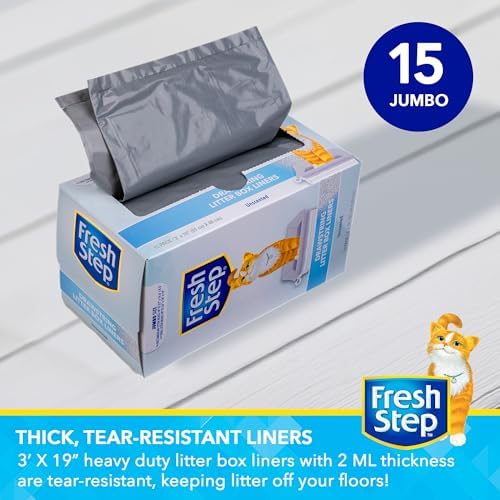 Fresh Step Drawstring Litter Liners, 3 ft x 19 in, 15 Ct - Image 5