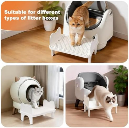 Uross Cat Litter Box Step, Extra Large Litter Box Ramp/Stairs - Image 6