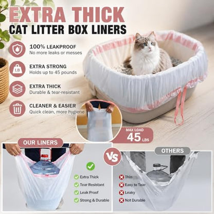 Jumbo litter box liners 30 Count Fits Most/Any Litter Boxes - Image 3