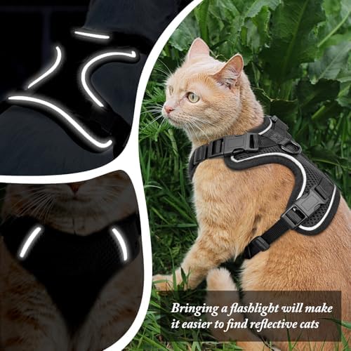 Cat Harness and Leash Set for Walking Escape Proof, Improved Four Place - Image 4