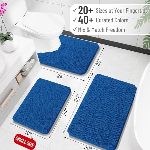 OLANLY Bathroom Rugs 34x21, Extra Soft Absorbent Chenille Bath Rugs - Image 2