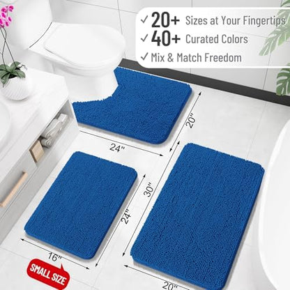 OLANLY Large Bathroom Rugs 40x32, Extra Soft Absorbent Chenille Bath Rugs - Image 2