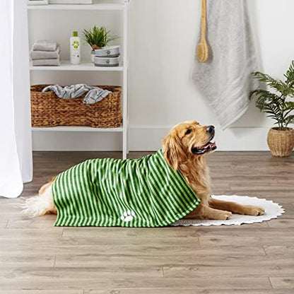 Bone Dry Pet Grooming Towel Collection Absorbent Microfiber X-Large, Striped - Image 5