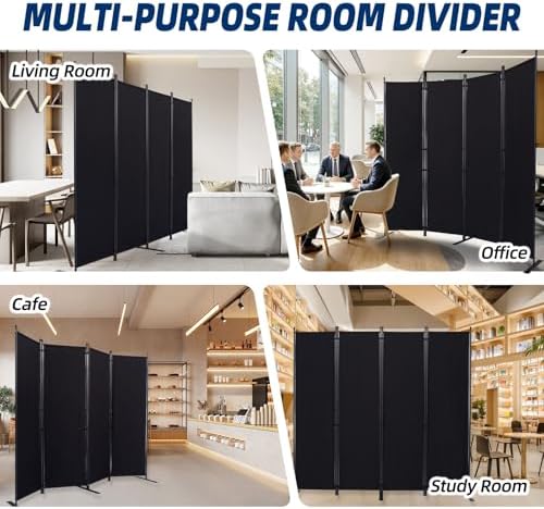 4 Panel Wide Room Divider Wall Screen - Image 7