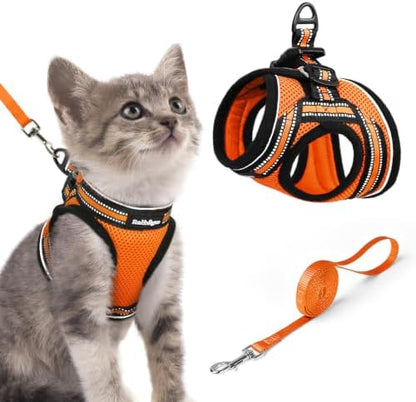 rabbitgoo Cat Harness and Leash Set, Step-in Soft Vest by rabbitgoo