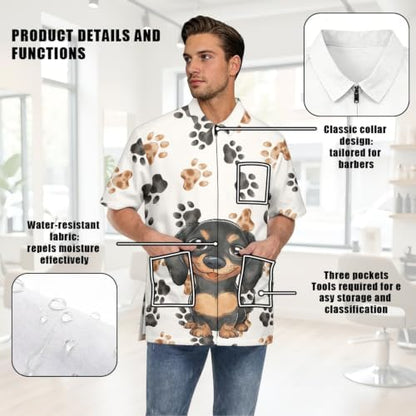 Funny Print Barber Jackets & Smocks - Image 7