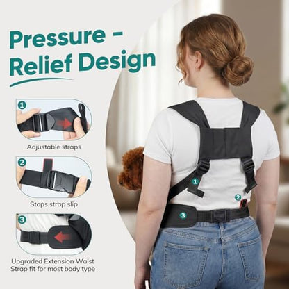 Dog Sling Carrier Front with Thicken Bottom Support - Image 5
