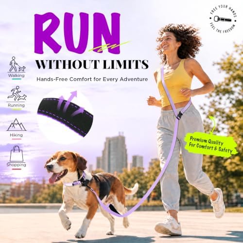Hands Free Dog Leash, 8.2ft Multifunctional Crossbody Rope - Image 4
