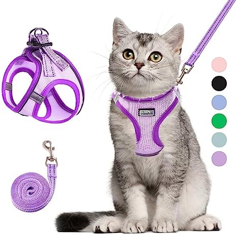 Cat Harness and Leash Set, Soft and Breathable Vest by Unknown